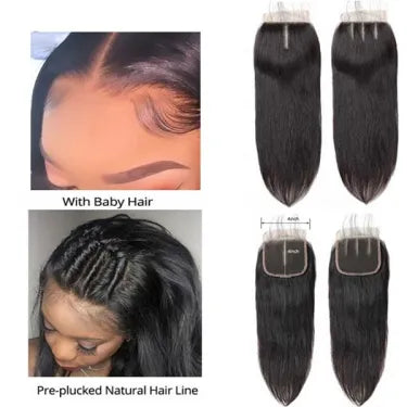 Straight Human Hair Bundle Deal – 20", 18" & 16"
