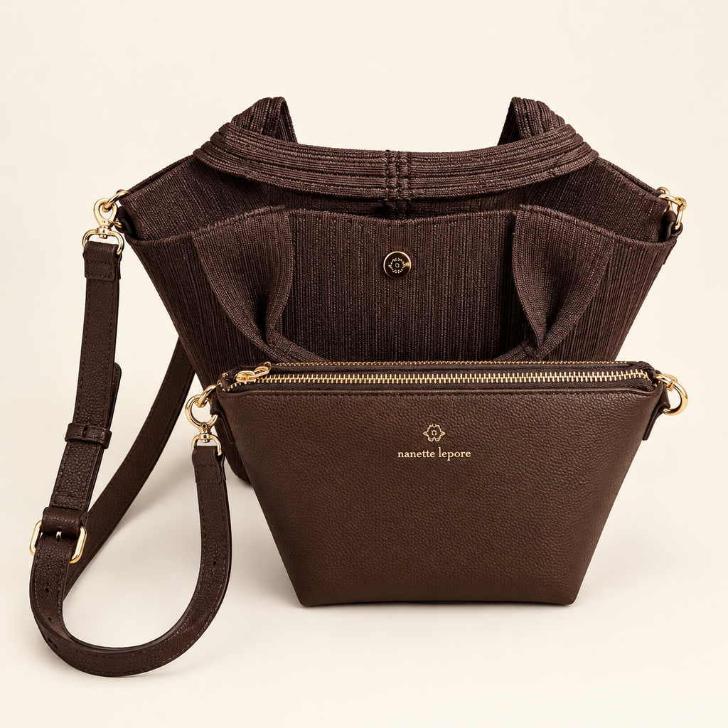 Nanette Lepore Handbag – with Top Handles & Adjustable Shoulder Strap
