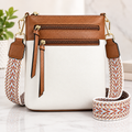 Mini White Fashion Backpack Purse – Adjustable Straps & Top Handles