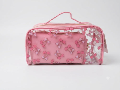 3 Piece Sweet Cherry Cosmetic Organizer Bag Set
